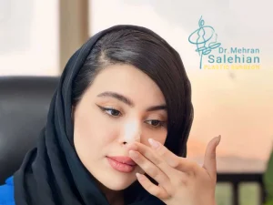 چسب زدن بینی بعد از عمل